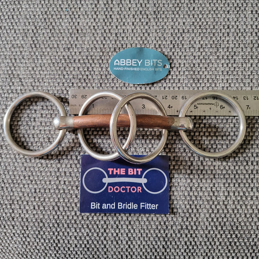 4.25" new abbey custom copper mullen wilson snaffle bit B894