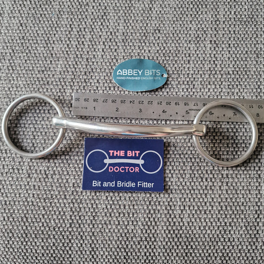 5" new abbey custom informed designs symmetry mullen loose ring snaffle Bit B1575