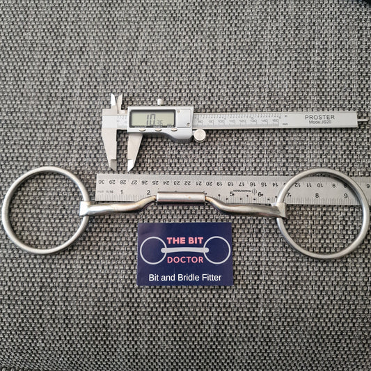 6" myler mb04 low port comfort barrel loose ring snaffle Bit B1572
