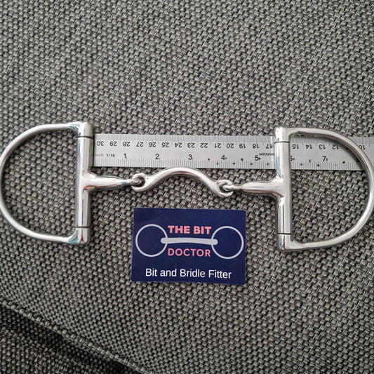 5.25" TBD Custom low port segundo d-ring snaffle Bit B1724