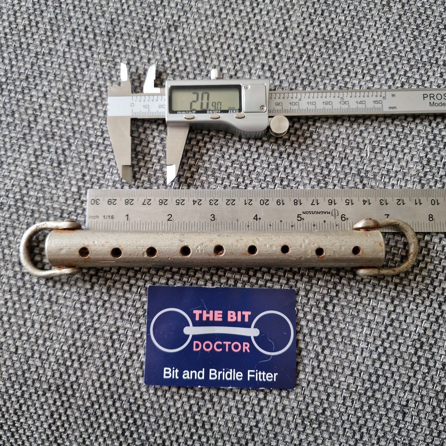 6" vintage flute snaffle Bit B1009