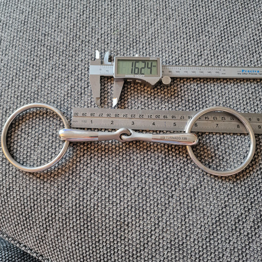 5.25" sprenger turnado steel loose ring snaffle Bit B1167