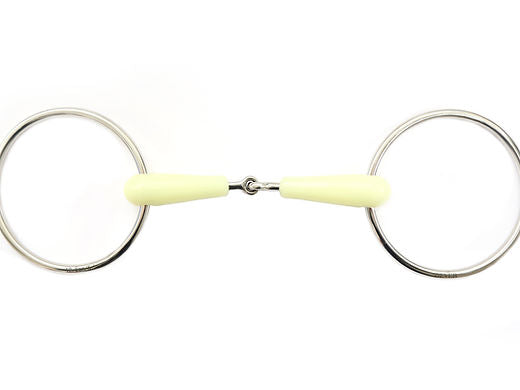 Apple jointed loose ring snaffle bit