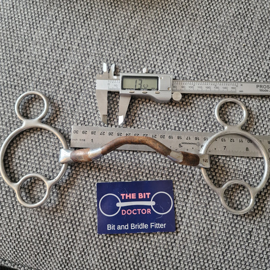 5.75" 145mm bombers happy tongue universal 2.5 ring gag Bit B1276