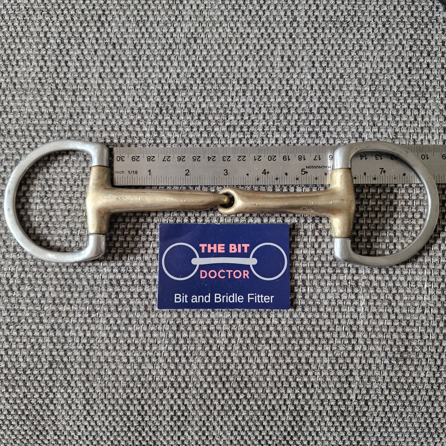 5.5" sprenger novocontact jointed d-ring snafffle Bit B1779