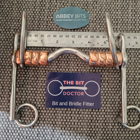 5.25" new Abbey custom copper roller swales pelham bit B1208