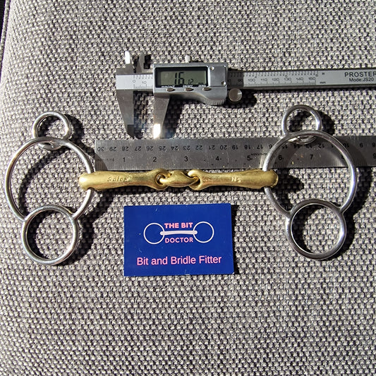 5.25" neue schule tranz angle lozenge universal gag Bit B1566