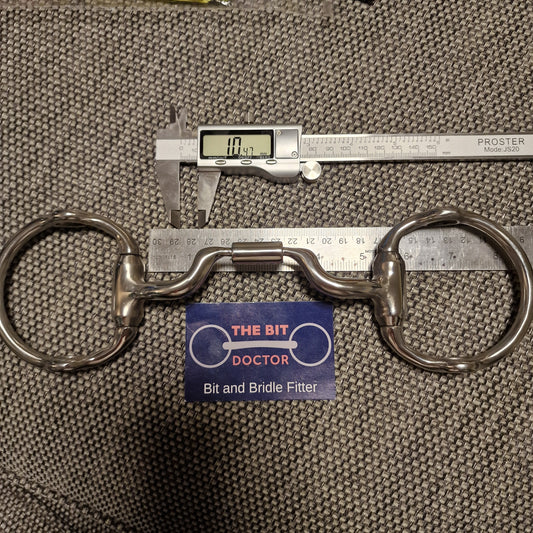 5" wide ported barrel cheltenham gag bit B101