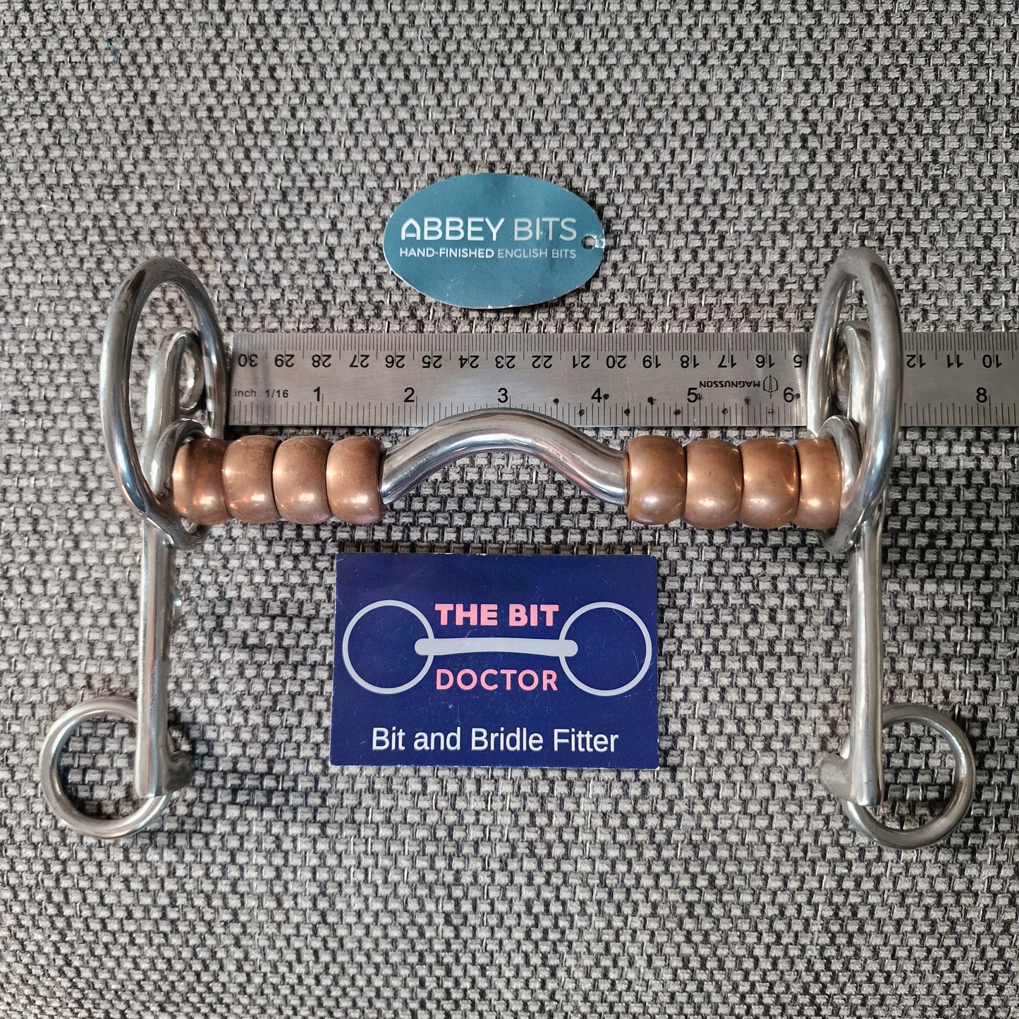 6" new abbey custom copper roller swales pelham bit B797
