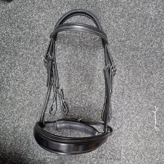 Full black Elevator anatomical double bridle A43