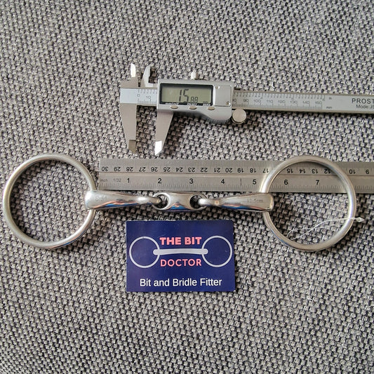 5" loose ring lozenge snaffle bit B221