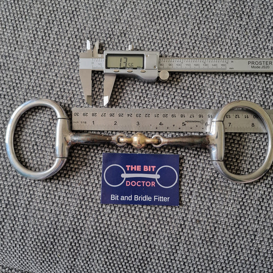 6" sweet iron eggbutt copper nugget lozenge snaffle Bit B1601