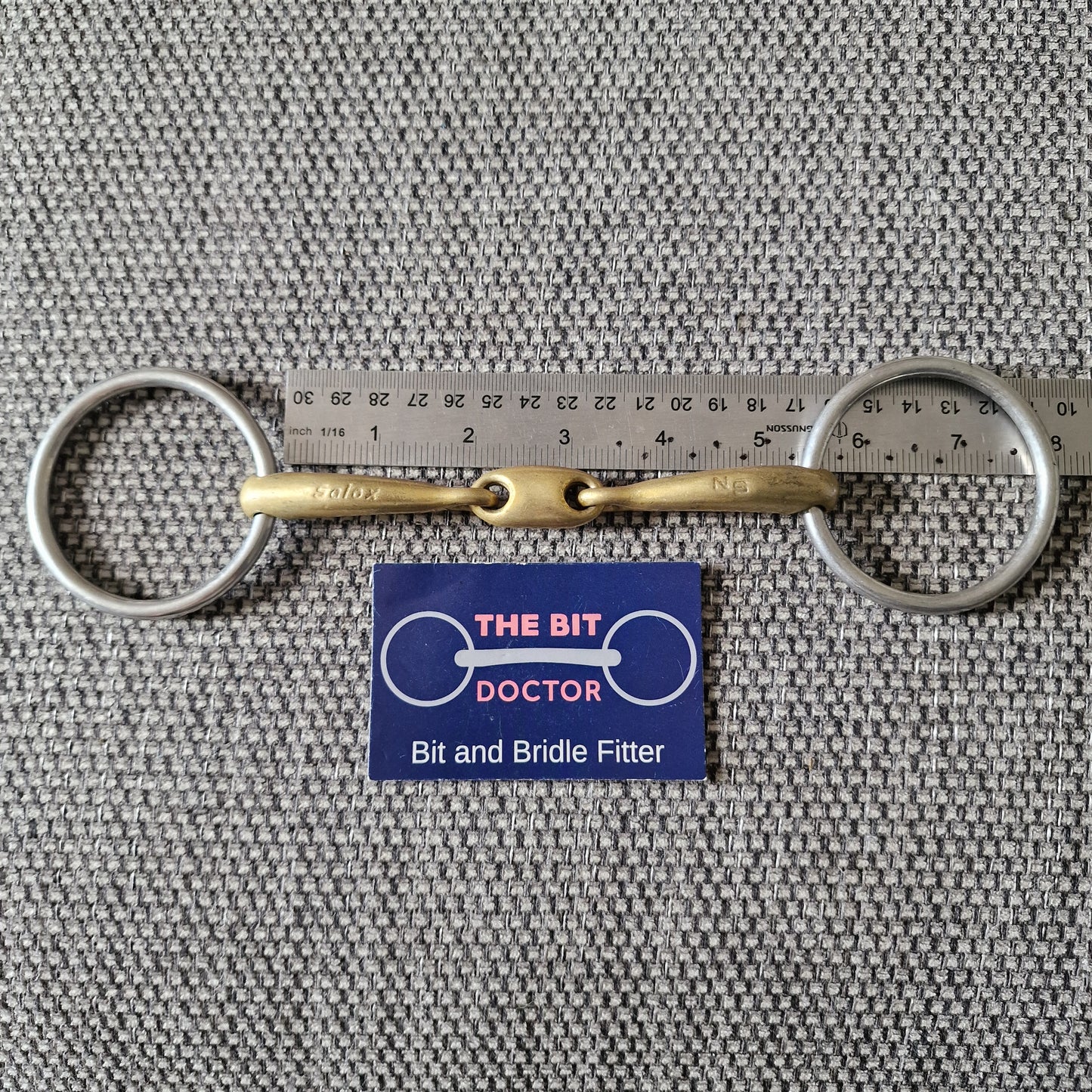 5.25" neue schule team up lozenge bradoon Loose Ring snaffle bit B895
