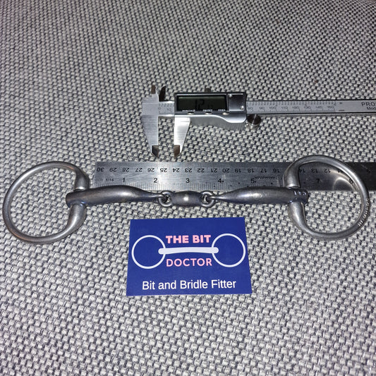 5.75" 145mm bombers Titanium elliptical Lozenge dressage control eggbutt bradoon snaffle Bit B915