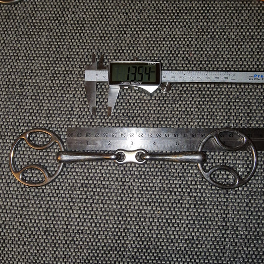 5.5" French Link bevel snaffle bit B876