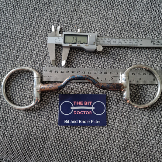 5.5" Expert bits blu ported eggbutt snaffle bit B335