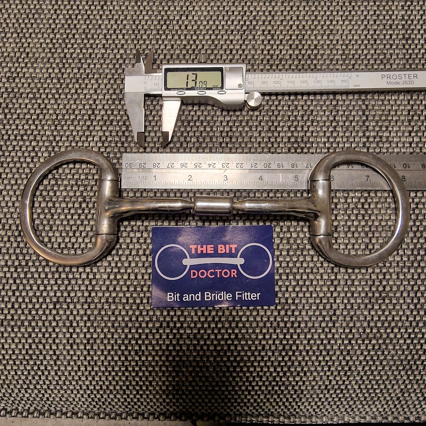 5.25" Expert Bits comfy barrel eggbutt snaffle bit B65