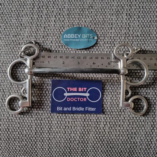 5.5" new abbey custom thin rubber sleeved mullen baby pelham Bit B1511