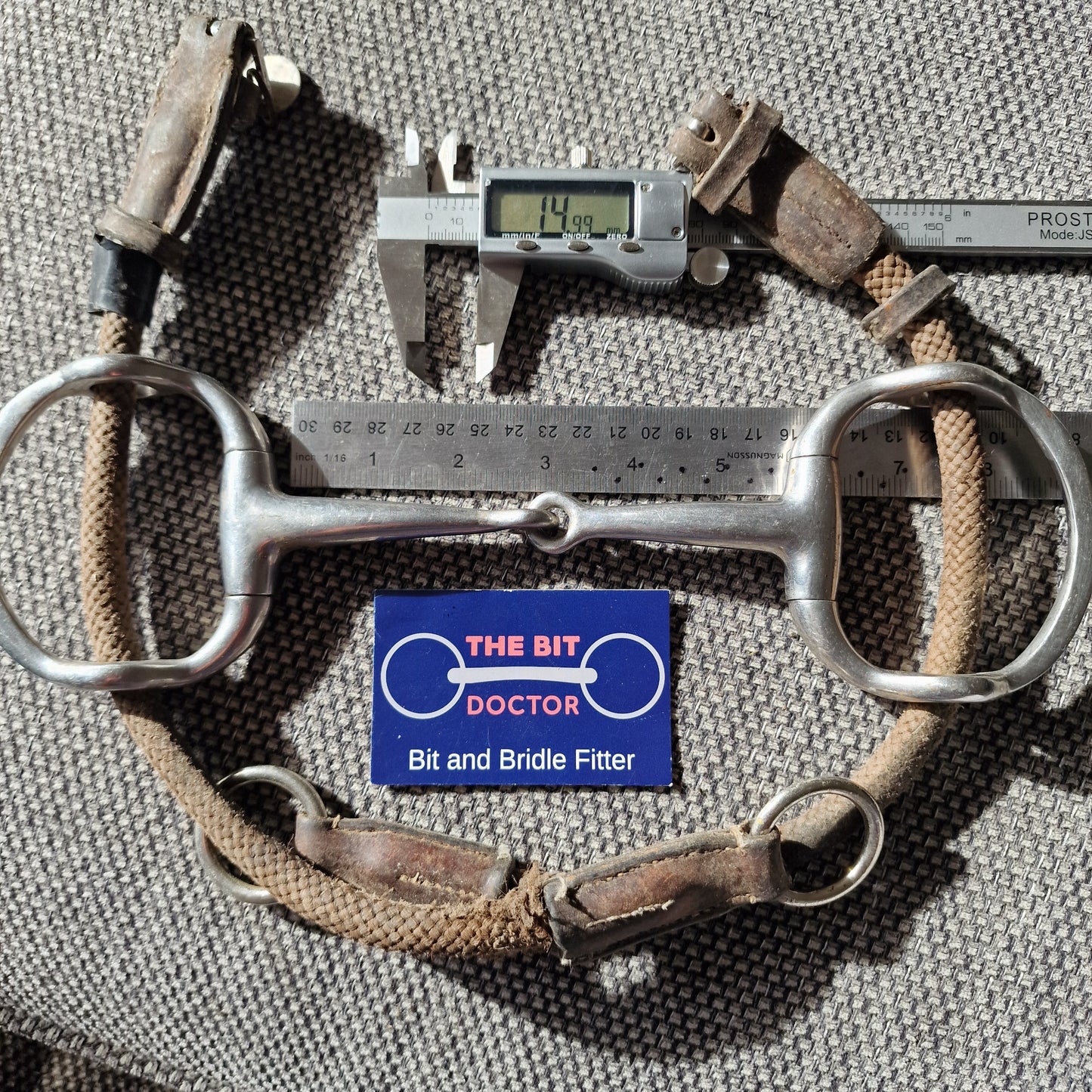 5.5" jointed cheltenham gag ropes cheeks bit B438