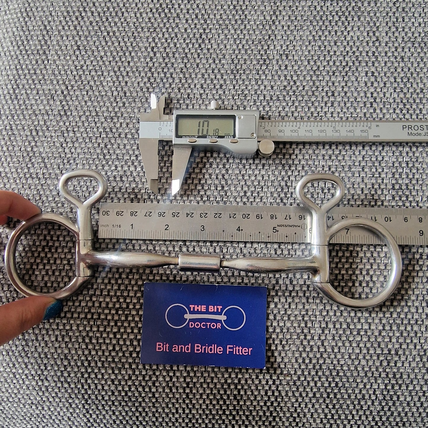 5.5" myler mb02 hanging cheek snaffle Bit B1480