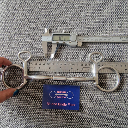 5.5" myler mb02 hanging cheek snaffle Bit B1480