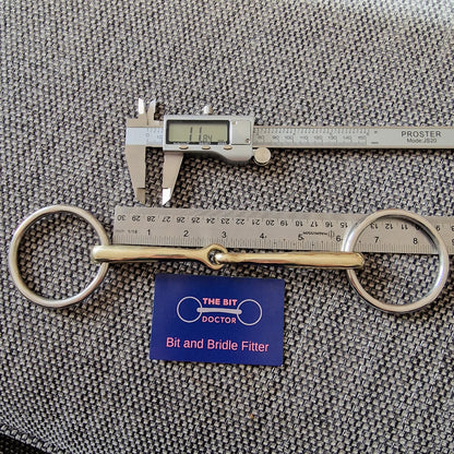 6" loose ring copper jointed bradoon snaffle Bit B1391