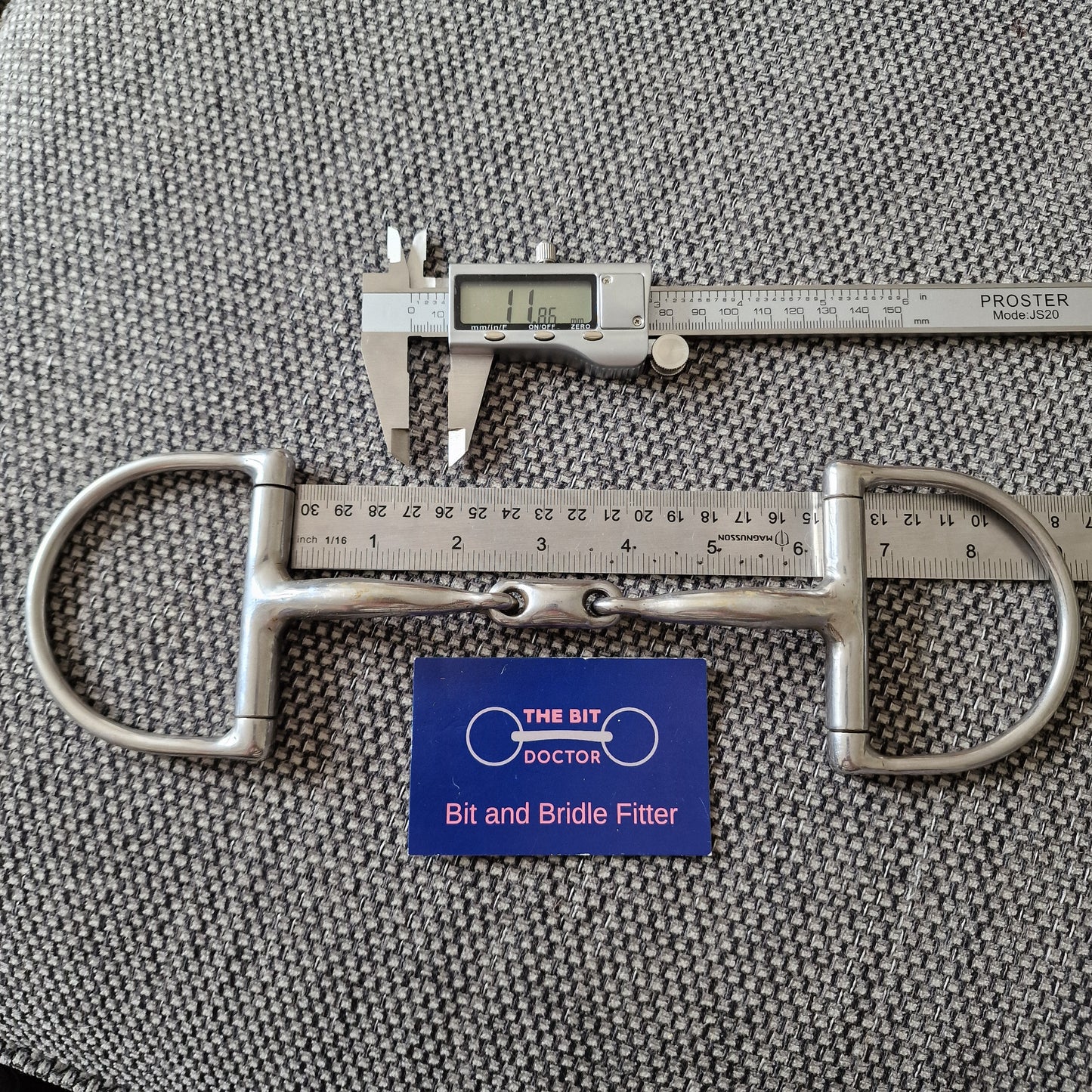 6" hilary vernon informed designs precision d-ring snaffle Bit B1501
