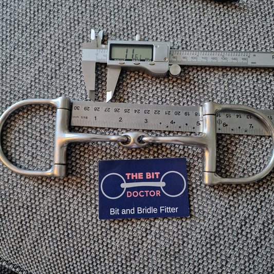 5" horsemanship saddery eclipse lozenge d-ring snaffle bit B790
