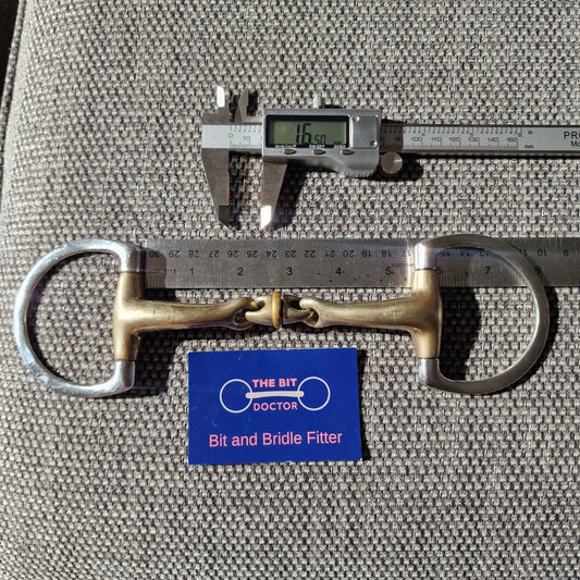 5.25" Sprenger RS Dynamic WH Ultra copper roller lozenge eggbutt snaffle Bit B1171
