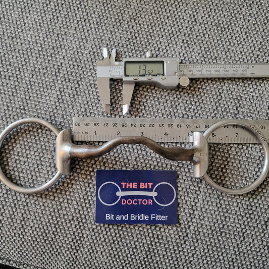 5" 125mm bombers happy tongue loose ring eggbutt sleeved snaffle bit B1233