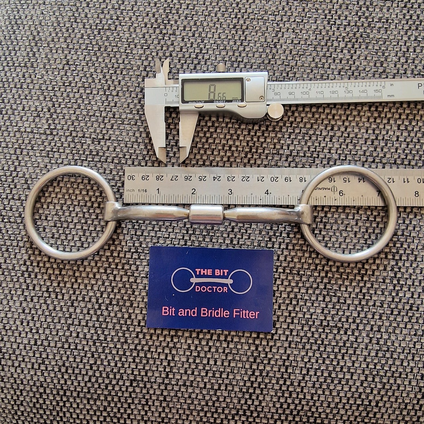 4.5" comfy barrel loose ring snaffle Bit B1531