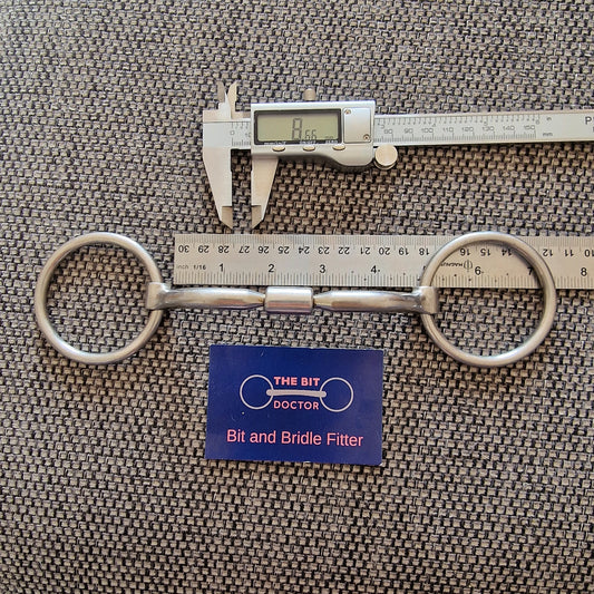 4.5" comfy barrel loose ring snaffle Bit B1531