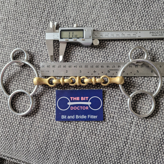 5.5" neue schule waterford universal gag bit B716