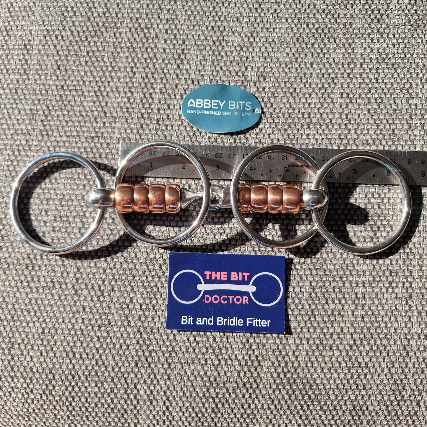 5.5" new Abbey custom copper roller wilson snaffle Bit B1276