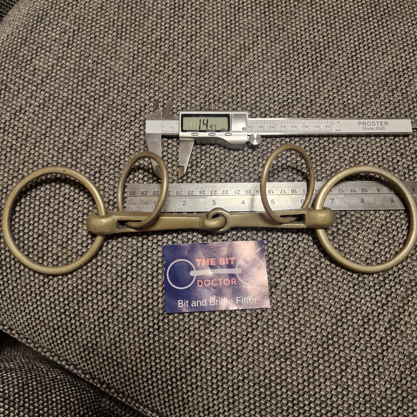 5.5" nickel scorrier snaffle bit B1239