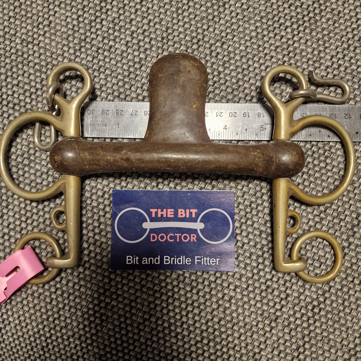 5" Abbey custom nickle vintage vulcanite tongue loller pelham Bit B1842
