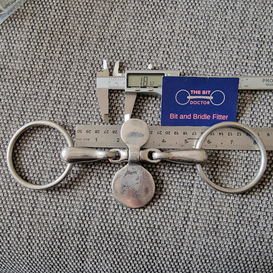 5.25" tomgue spinner loose ring snaffle Bit B1306