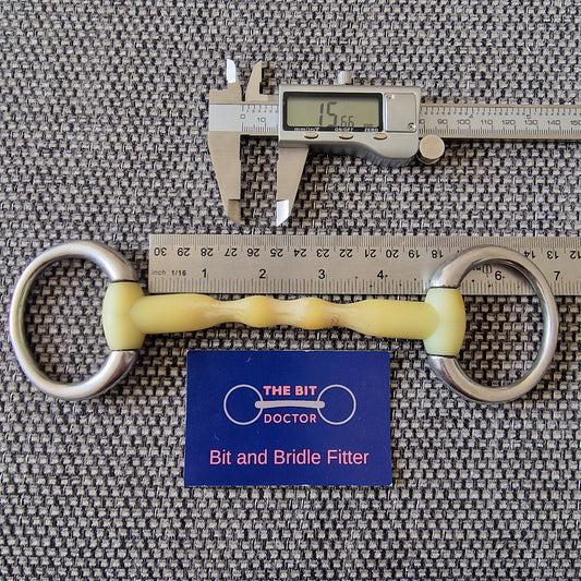 4.5" happy mouth mullen eggbutt snaffle bit B542