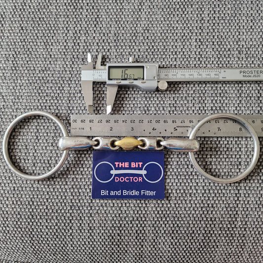 5.25" 5.5" stubben waterford max relax loose ring snaffle Bit B1557