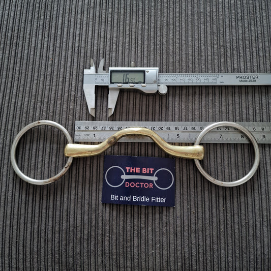 5.5" Copper ported loose ring Snaffle Bit B1091