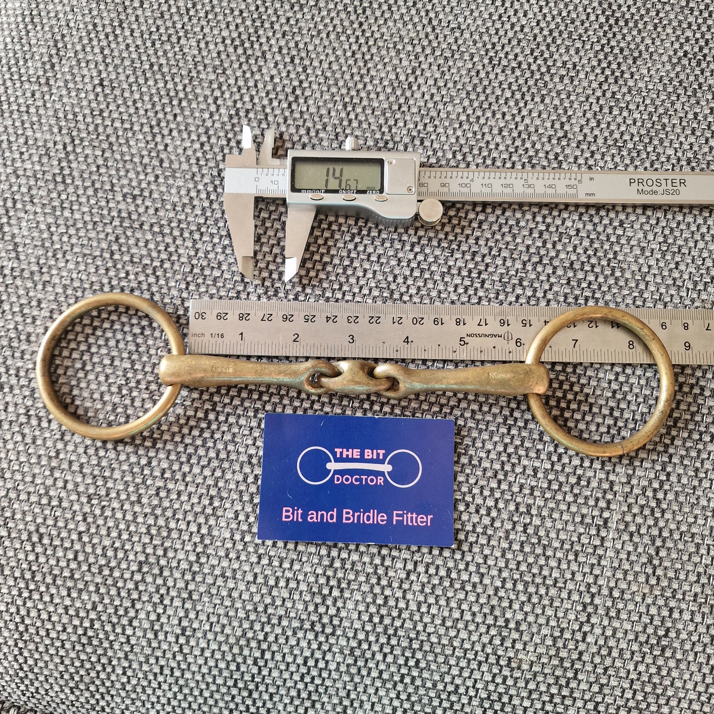 6" sprenger kk ultra loose ring lozenge bradoon snaffle Bit B1517