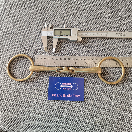 6" sprenger kk ultra loose ring lozenge bradoon snaffle Bit B1517