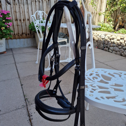 Cob black Shires Velociti flash bridle A19
