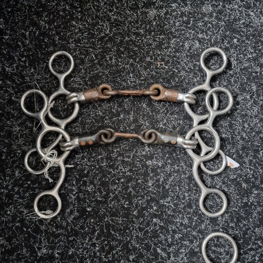 4.5" Tom Thumb sweet iron dog bone Gag bit  B1061