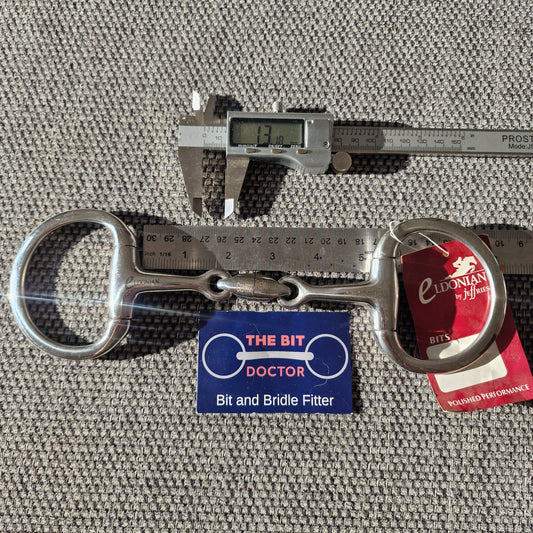 5" new eldonian centre revolver lozenge eggbutt snaffle bit  B609