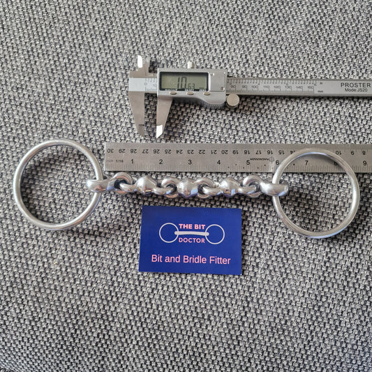 5.75" Loose Ring waterford snaffle bit B544