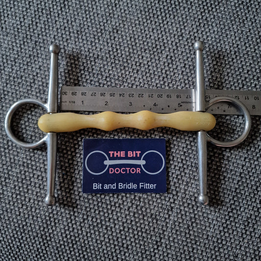 5.5" happy mouth mullen full cheek snaffle Bit B1846