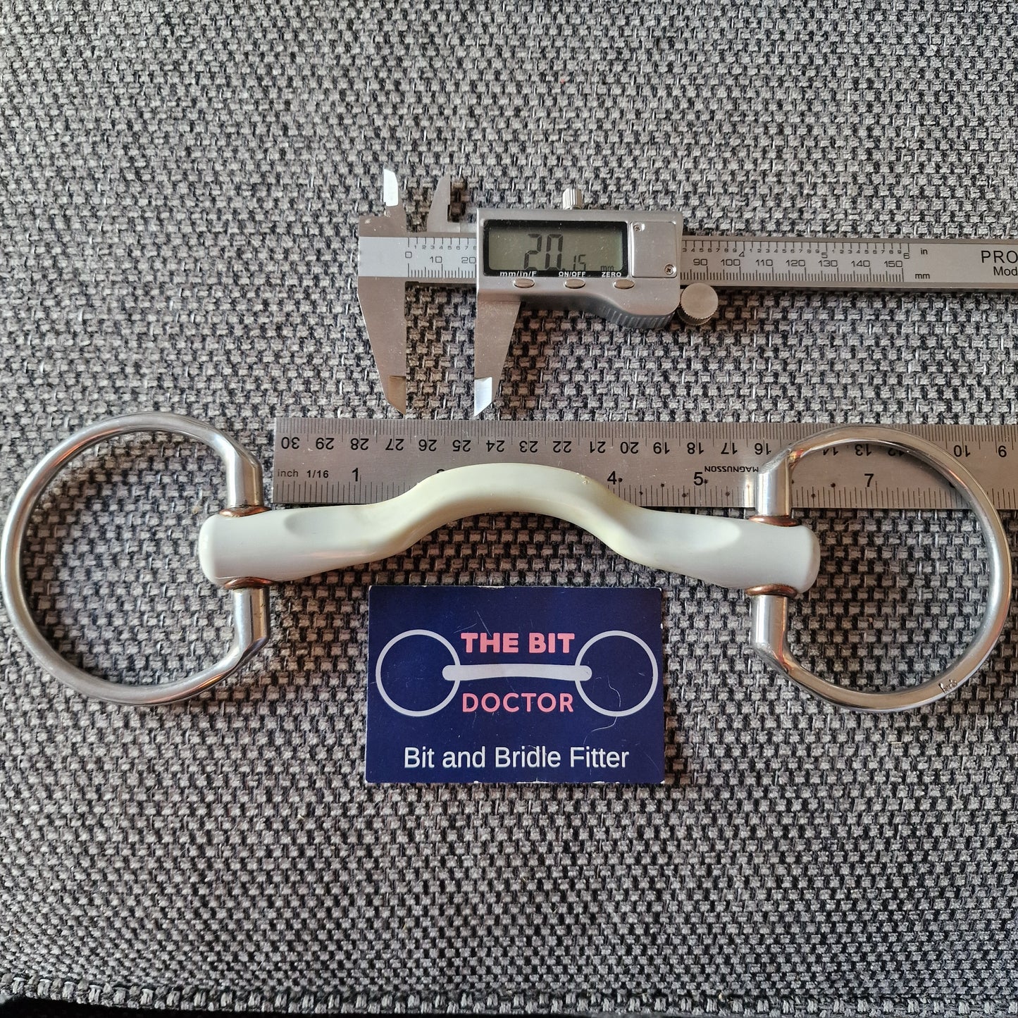 5.5" Beris Konnex Soft ported eggbutt Snaffle bit B423
