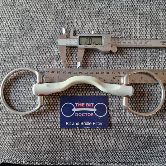 5.5" Beris Konnex Soft ported eggbutt Snaffle bit B423