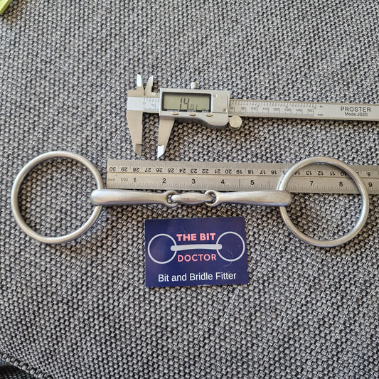 5.75" loose ring lozenge snaffle bit B778